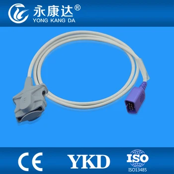 

Compatible Nihon Kohden Adult Soft Tip SpO2 Sensor 3 ft, 9pin