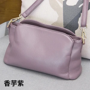 purple Натуральная кожа стиль многослойная Сумка через плечо женская сумка модная женская сумка из коровьей кожи# 330-L - Цвет: purple