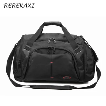 

Waterproof Polyester Travel Bag Large Capacity Men Hand Luggage Travel Duffle Women Multifunctional Shoulder Travel Bags