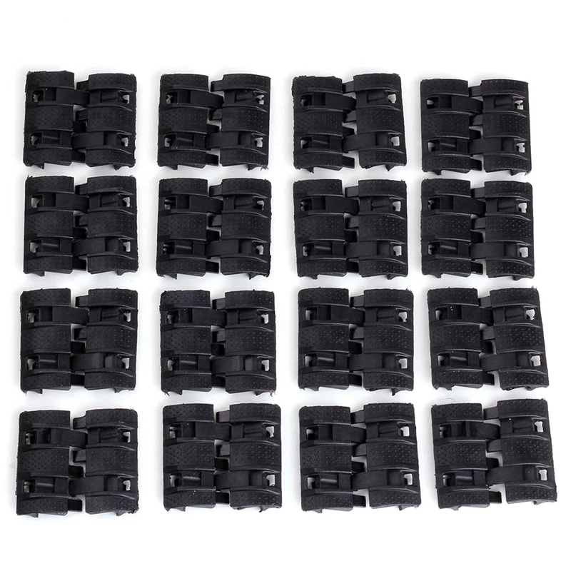 32 قطعة التكتيكية ويفر Picatinny المطاط Handguard رباعية السكك الحديدية حامي يغطي الادسنس الصيد ملحقات المسدس 32 قطعة التكتيكية ويفر Picatinny المطاط Handguard رباعية السكك الحديدية حامي يغطي الادسنس الصيد ملحقات المسدس