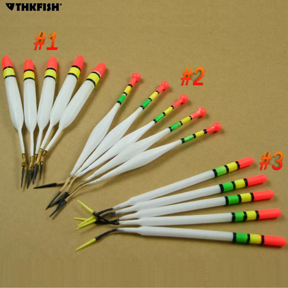 10 Pcs/Lot 2 3g Fishing Floats Bobbers Mixed Size & Color ABS Plastic