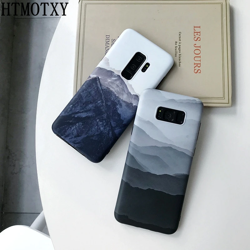 

Texture Cover Cases For Samsung Galaxy S10 Plus Note 9 Note 8 9 Soft TPU Back Black White Cover Case For Samsung S8 S9 S10 Plus