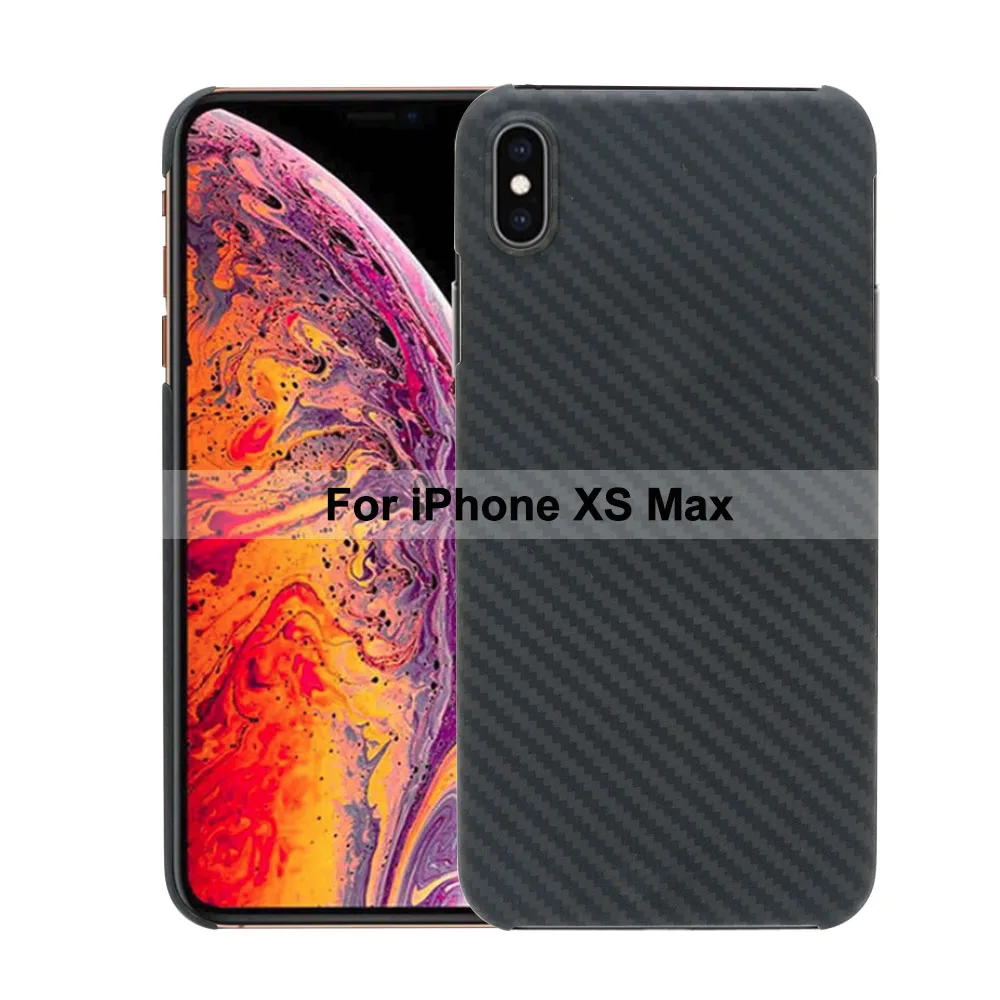 Новинка для iPhone 11 Pro Max чехол из углеродного волокна с узором ультратонкий защитный чехол из арамидного волокна для iPhone XS XR XS Max X 7 8 Plus - Цвет: For iPhone XS Max