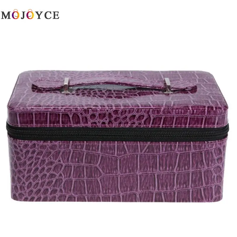 

Adjustable 24/72 Bottles Essential Oil Storage Bag Double Zipper Nail Polish Contain Carrying Case Holder Storage Box