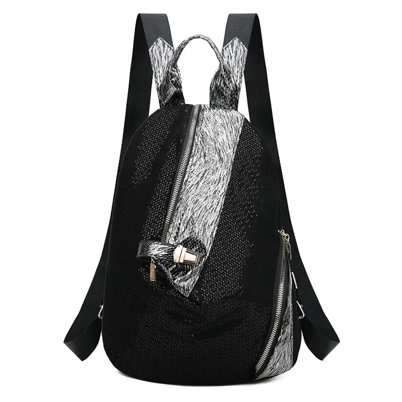 Женский рюкзак с заклепками повседневный камуфляжный в стиле ретро из ткани