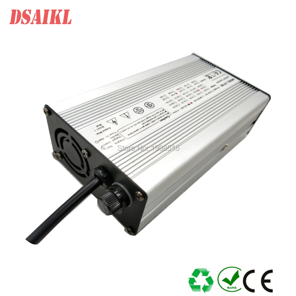 Perfect Aluminum case with cool fan 84V 2a Ebike lithium battery pack charger for 20S 72V escooter battery pack 1