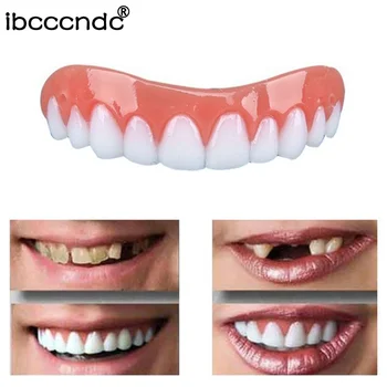 

1 pc Teeth Brace False Tooth Whitening Teeth Stickers Silicone Simulation Teeth Whitening Dentures Braces for Aadult Oral Car