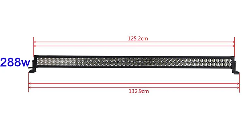 36w 72w 120w 180w 240w 288w 300w dual row straight led light bar amber yellow white led work driving light remote control Led bar 4x4 Offroad Barra led 24v 12v led work light bar suv atv utv truck pickup mining (7)