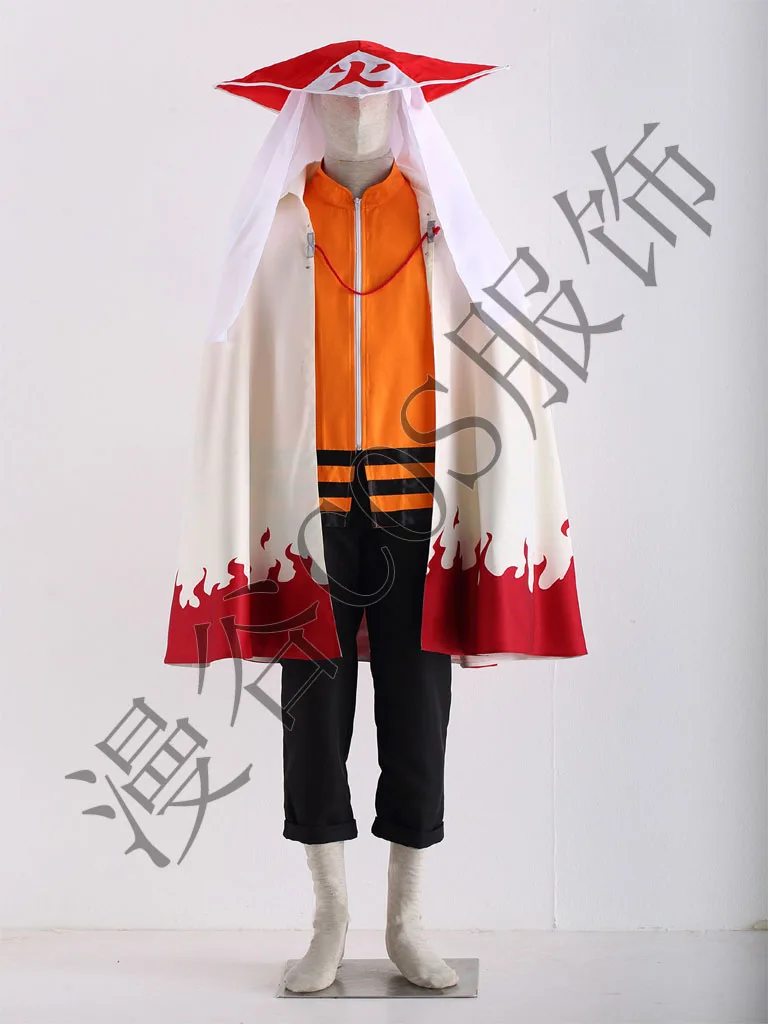 Костюм для косплея Minato Namikaze Hokage 7 униформа на Хэллоуин плащ + пальто брюки шляпа