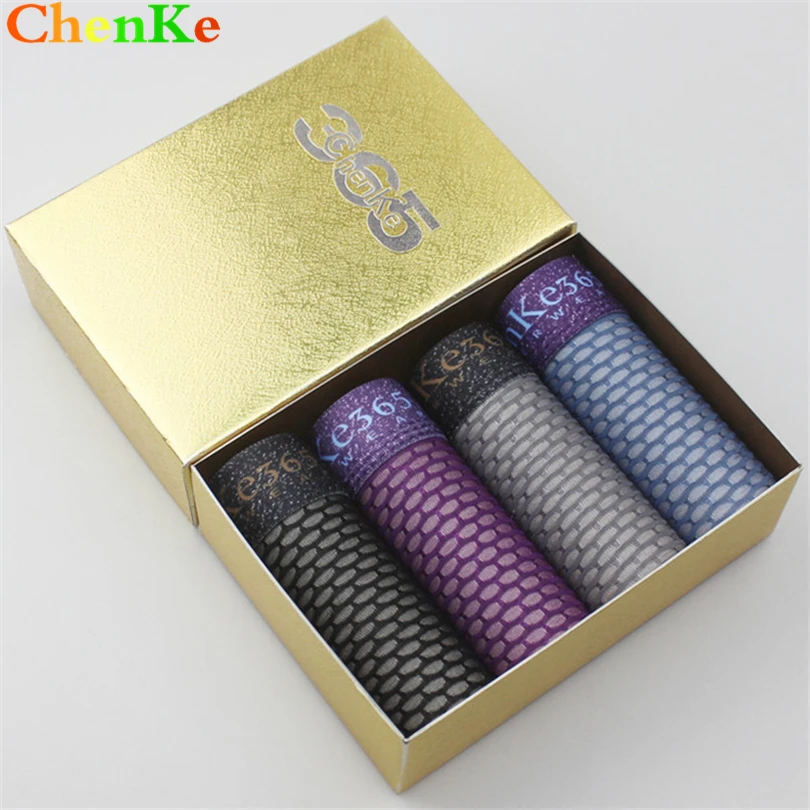 

ChenKe 6 Colors Ice Silk Soft Men Underwear U convex Design Men's Boxers Printing Breathable Boxers Shorts male panties