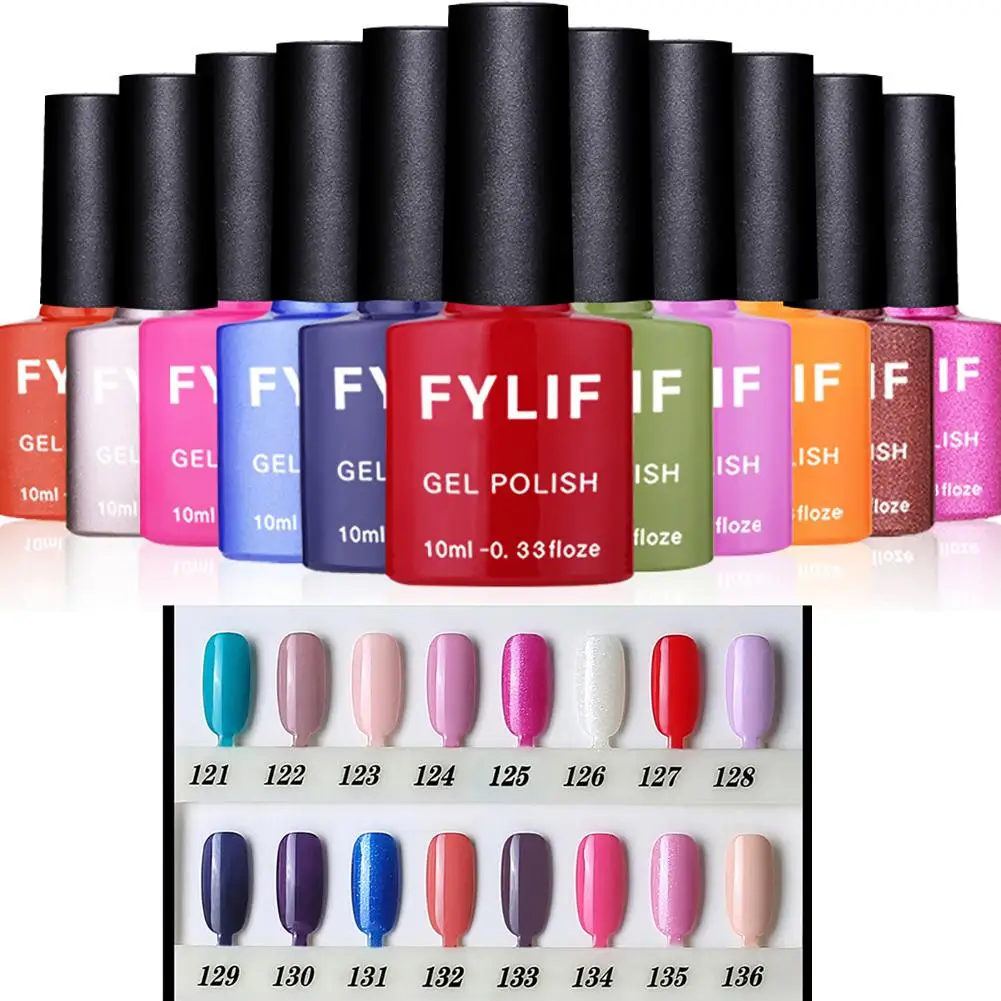 

Long Lasting Soak Off UV Gel Polish Solid Color Varnish Nail Decor