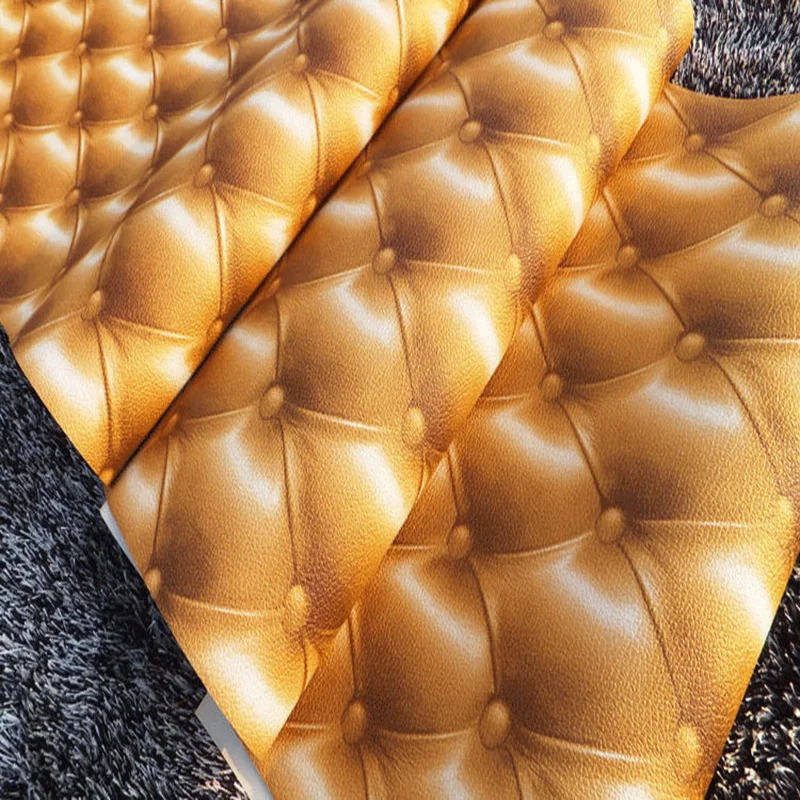 جلدية لينة حزمة ورق الجدران لفة PVC للماء معيشة التلفزيون الجدار الديكور خلفيات نوم Papel دي Parede 3D