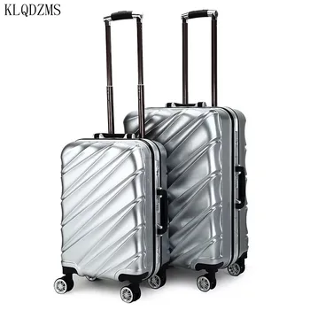 

KLQDZMS20/24inch luxury travel suitcase ABS+PC high capacity rolling luggage spinner trolley bag with wheels