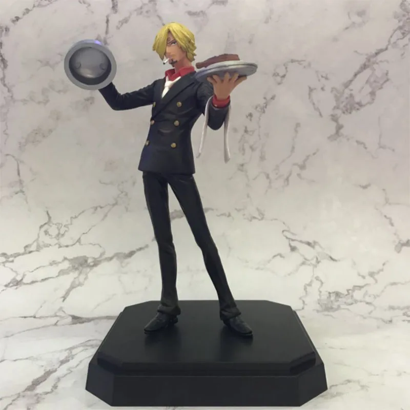 One piece anime Vinsmoke Sanji chef 20.5cm black and white model toy | Игрушки и хобби