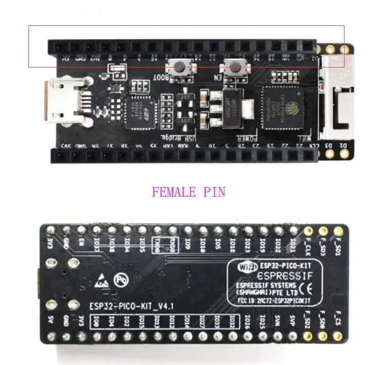 ESP32-PICO-KIT V4 ESP32 макетная плата WiFi Bluetooth модуль для Arduino - Комплект: female Type