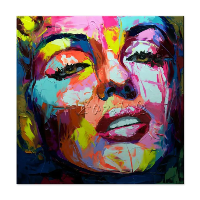 Франсуаза нилли Мэрилин Монро портрет, холст, живопись палитры нож уход за кожей лица картина маслом Impasto настенные картины для гостиной