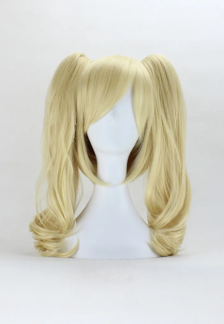 blonde wig with ponytail