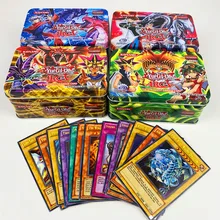 45pcs/set Yu Gi Oh Game Cards Classic YuGiOh Game English Cards Carton Collection cards with flash card and metal tin box toys