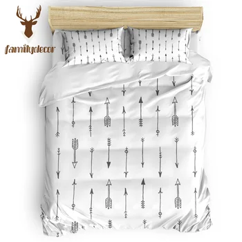

Family Decor Black Arrow White Background Eve Of All Saint's Day 4 Piece Bedding Sets Machine Washable California King The Lover