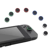 Новинка, силиконовая ручка для большого пальца, аналоговая палка, противоскользящая крышка, двойной цвет, для переключателя NS Zend, черный и белый