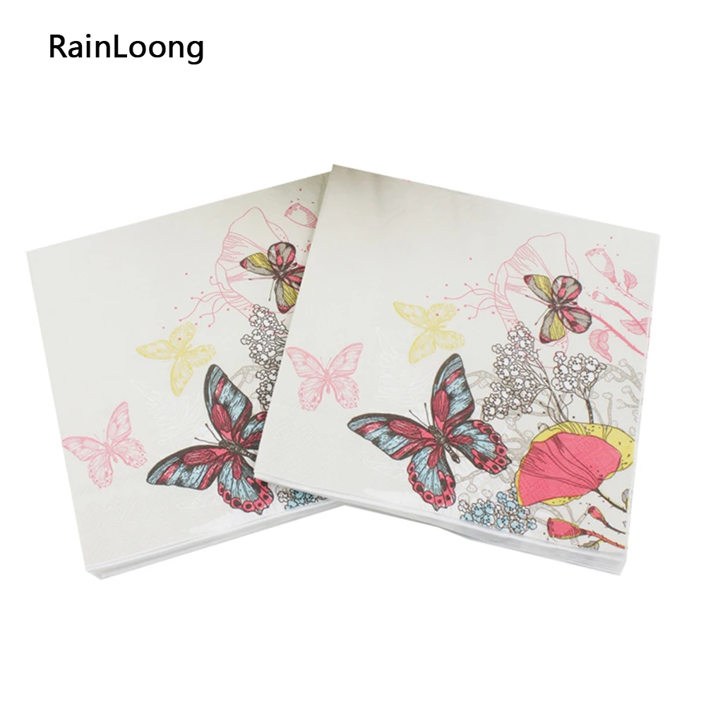 

[RainLoong] Swan Paper Napkin Festive & Party Tissue Napkin Decoration Guardanapo 33cm*33cm 20pcs/pack/lot