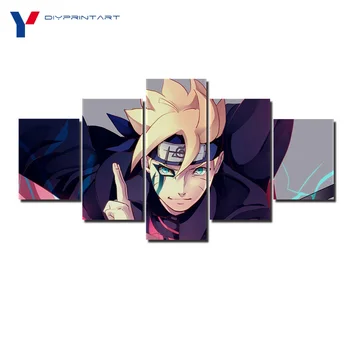 

Boruto Uzumaki 5 Pieces Anime Wall Art Poster Paintings for Living Room A0713