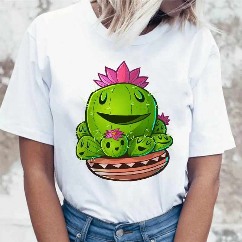 

Cactus Cacti Family t shirt harajuku female funny tees for korean t-shirt top clothing women graphic tshirt ulzzang