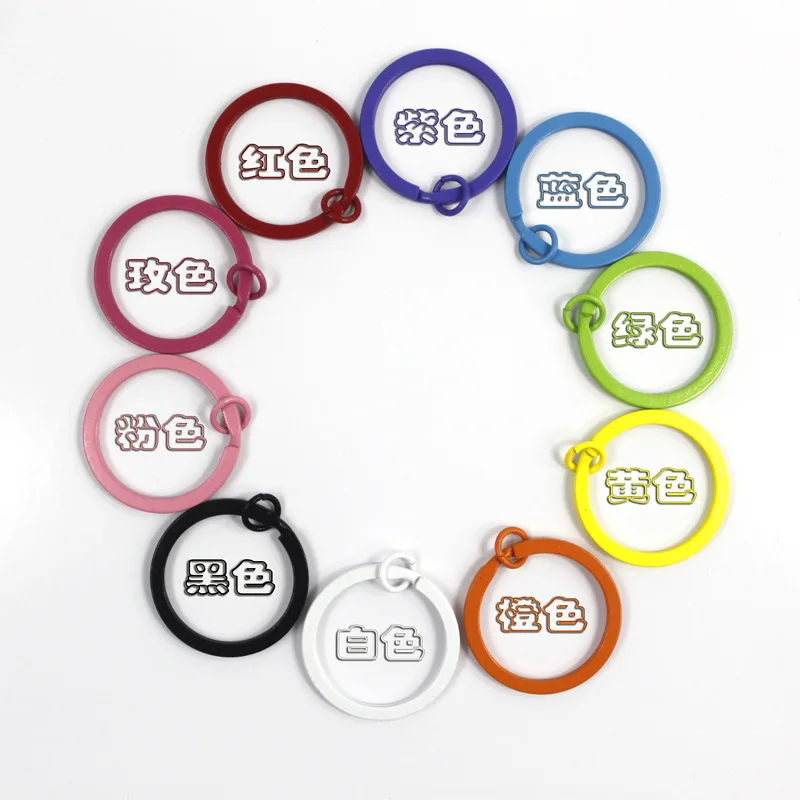 

100pcs Handmade Metal Candy Paint Bomgom Keychain Key Ring Keychain Connector Pendant Charm Finding,DIY Accessory Jewellery