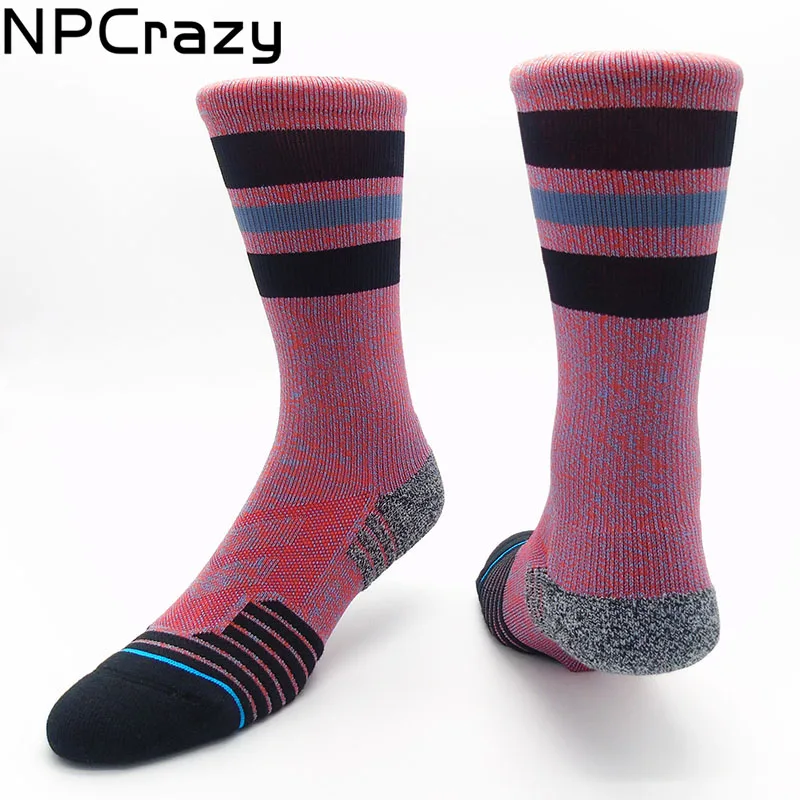 Socks Quick Drying Nylon Compression Socks Towel Bottom Ankle Protect