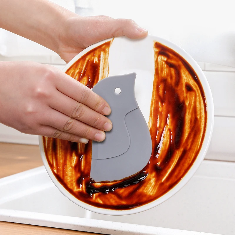 

Nordic Scraper Cute Penguin Style Soft Scraper Kitchen Multi-functional Scraper Oil-stained Baking Tool 3 Color