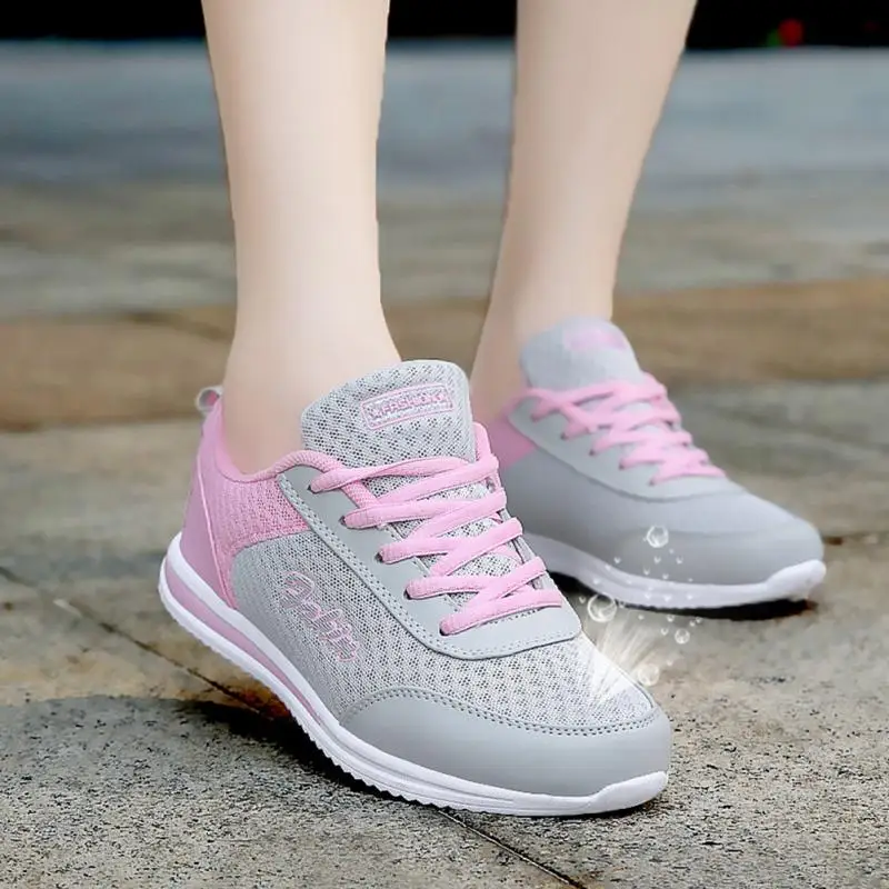 

2018 Autumn Women Breathable Mesh Zapatillas Shoes For Women Platform Sneaker Casual Footwear Soft Casual Shoes Wild Flats