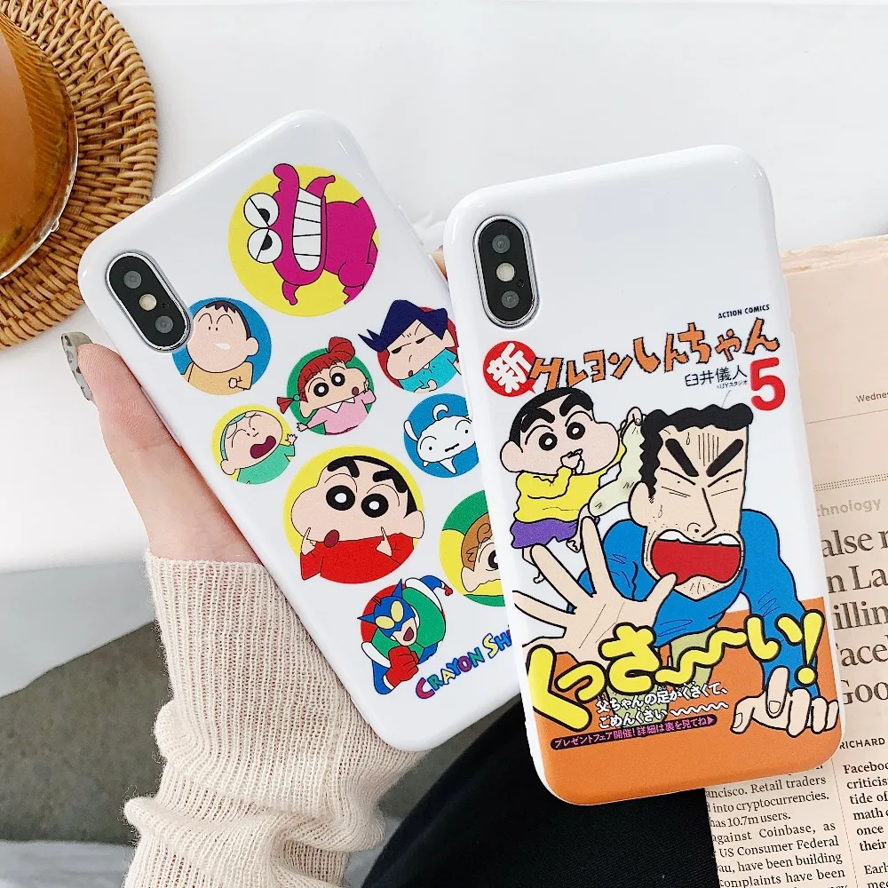 Cartoon Crayon Shin-chan Soft Phone Case For iPhone X XS Max XR Silicone Cases iphone 6 6s 7 8 Plus Back Cover Funda Coque |