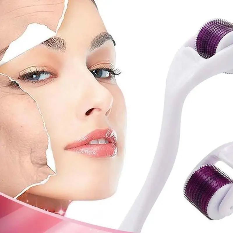 

540 Micro Needles Derma Roller Titanium Mezoroller Microneedle Pen Machine For Skin Care And Body Treatment 0.2/0.25/0.3mm