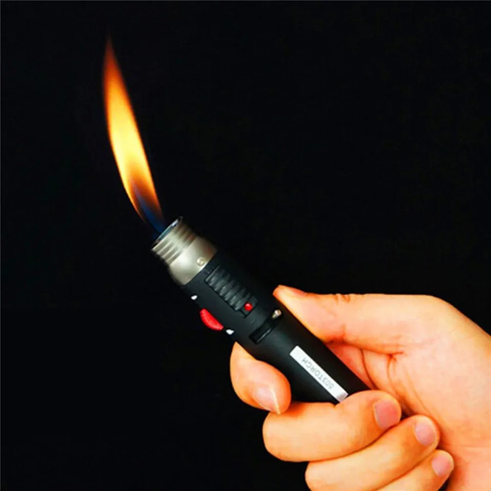 Горячая Распродажа, наружная зажигалка, фонарь на 1300 градусов, струйный карандаш с пламенем, бутановый газ, многоразовая топливная сварка, паяльная ручка