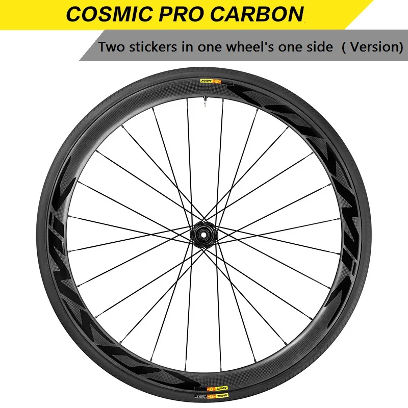 Два колеса Набор наклеек для MAVIC COSMIC PRO CARBON SL дорожный велосипед углеродное колесо гоночный велосипед велосипедный обод наклейки