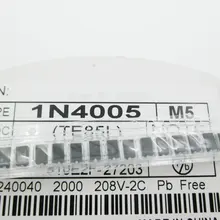 100 шт./лот 1N4005 M5 SMA диод выпрямительный диод DO-214AC диод поверхностного монтажа