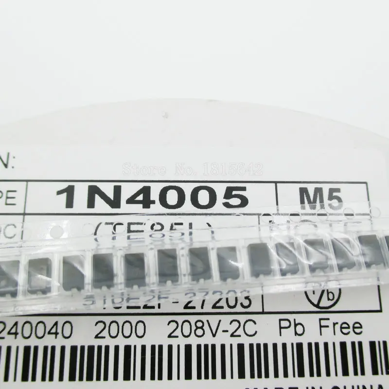 100 шт./лот 1N4005 M5 SMA диод Выпрямитель Диод DO 214AC SMD диод|rectifier diode|smd diodediode rectifier |