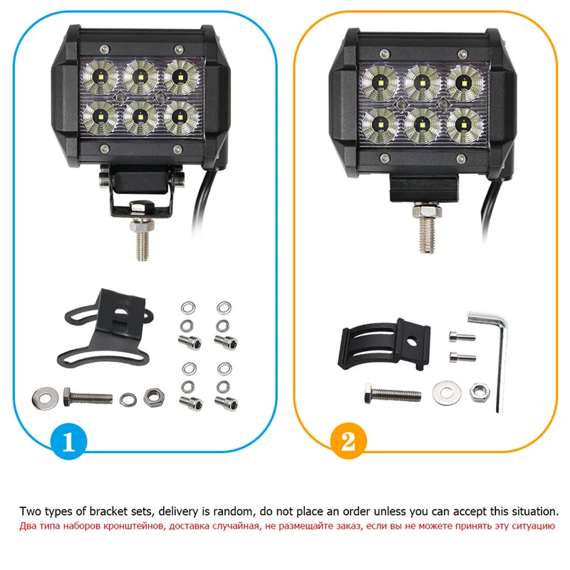 CO светильник 2 шт. луч луча 4 дюйма 12 В светодиодный светильник 6000K 2400Lm светодиодный чип пятно авто запчасти для Jeep Грузовик Audi трактор
