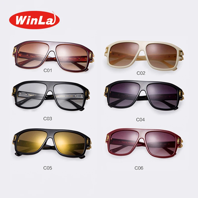 Winla классические модные квадратные очки градиент солнцезащитные очки Для мужчин солнцезащитные очки Винтаж Для женщин Брендовая Дизайнерская обувь Óculos de sol UV400 AF2340