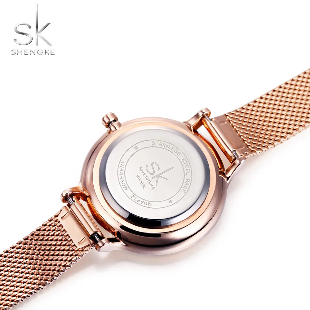 SHENGKE модные элегантные кварцевые женские часы из розового золота женские наручные часы новые женские брендовые роскошные часы Relogio Feminino Reloj Mujer