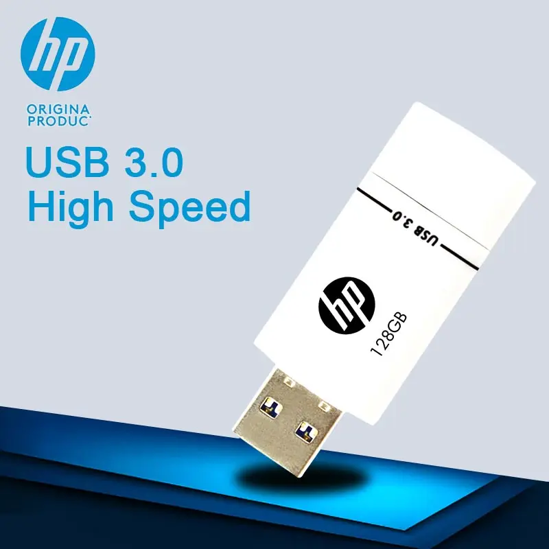 Дешевый Hp USB 3,0 флешка 16 ГБ 32 ГБ, 64 ГБ и 128 Гб USB Flash Drive утилита белый накопитель X765W Dropshipping оригинальный Memory Stick U диск флешки