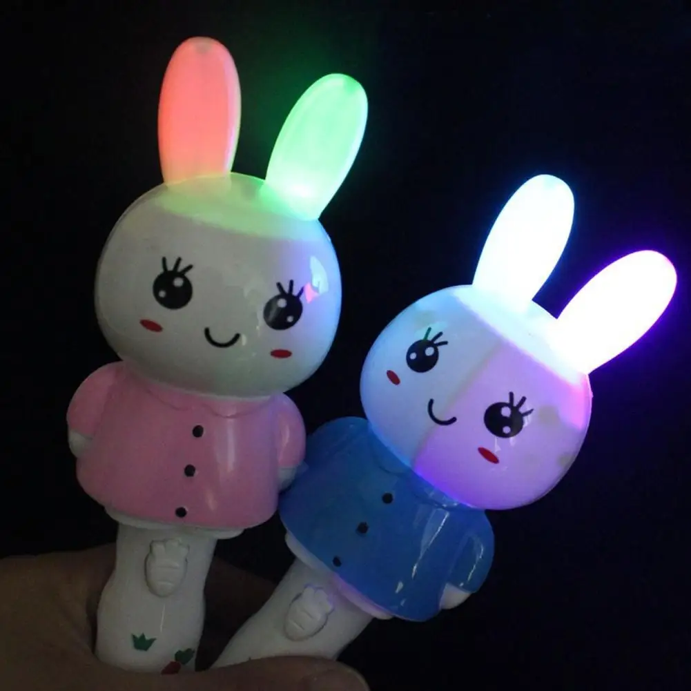 Ручной Игрушечный Кролик RCtown с мигающим и музыкальным светом обучающая