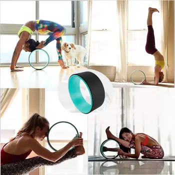 

Yoga Wheel - Premium Strongest Dharma Yoga Prop Wheel Comfortable Yoga Balance Roller Improving Stretching Yoga Poses Deepen