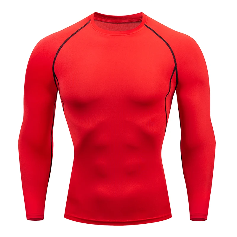 

FUTUREOX new men's brand sports long-sleeved T-shirt tight-fitting t-shirt top jogging compression quick-drying T-shirt MMA