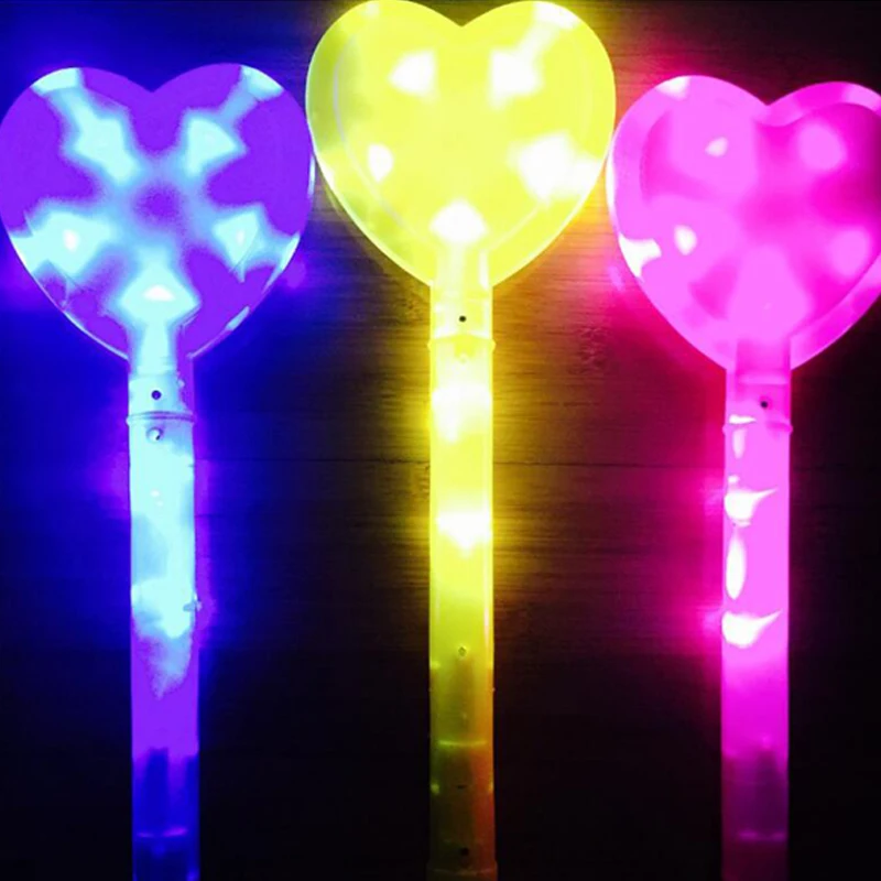 38CM LED Light Stick Love Shape Clap Your Hands Flashing Sticks Children Concert Prop Bar toy FestivalWeddingPartyDecoration (9)