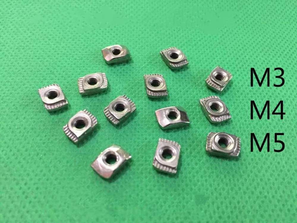 Бесплатная доставка 10pcs1515 T Тип Алюминиевая гайка 3D m3 M4 M5 принтер|Винты| |