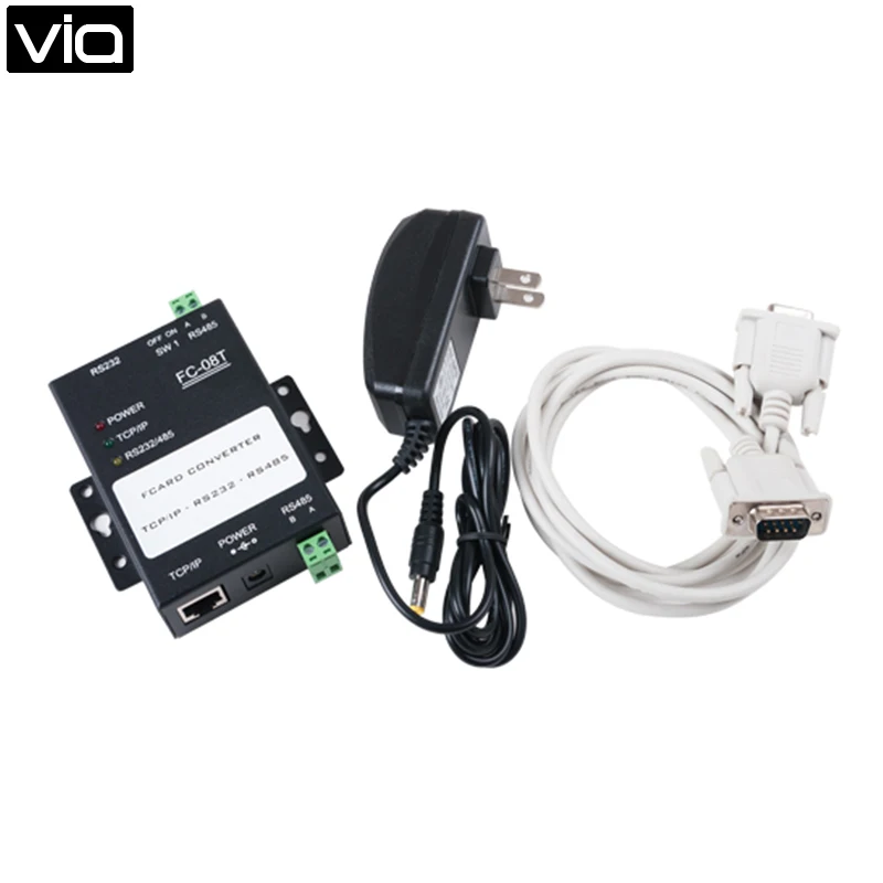 

FC-08T Free Shipping TCP/IP Converter,Through The VMS Software, You Can Virtual The FC-08T Converter