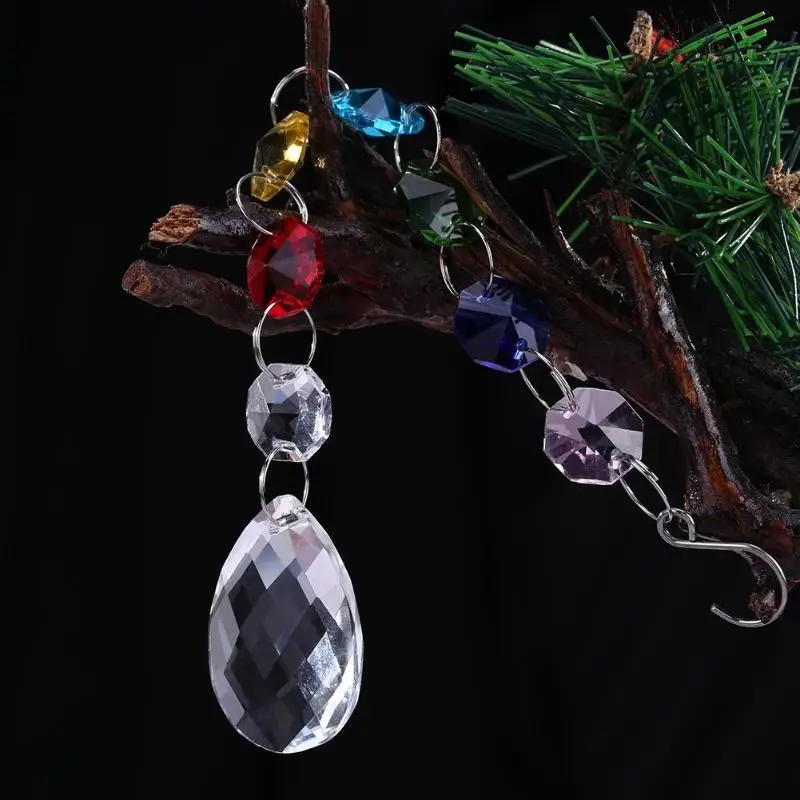 DIY Хрустальная люстра с кристаллами, шар, призма, подвеска, Радужный производитель, подвесная чакра, каскад, защита от солнца