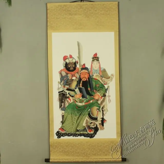 China Antique collection Boutique font b Calligraphy b font and font b painting b font Guan