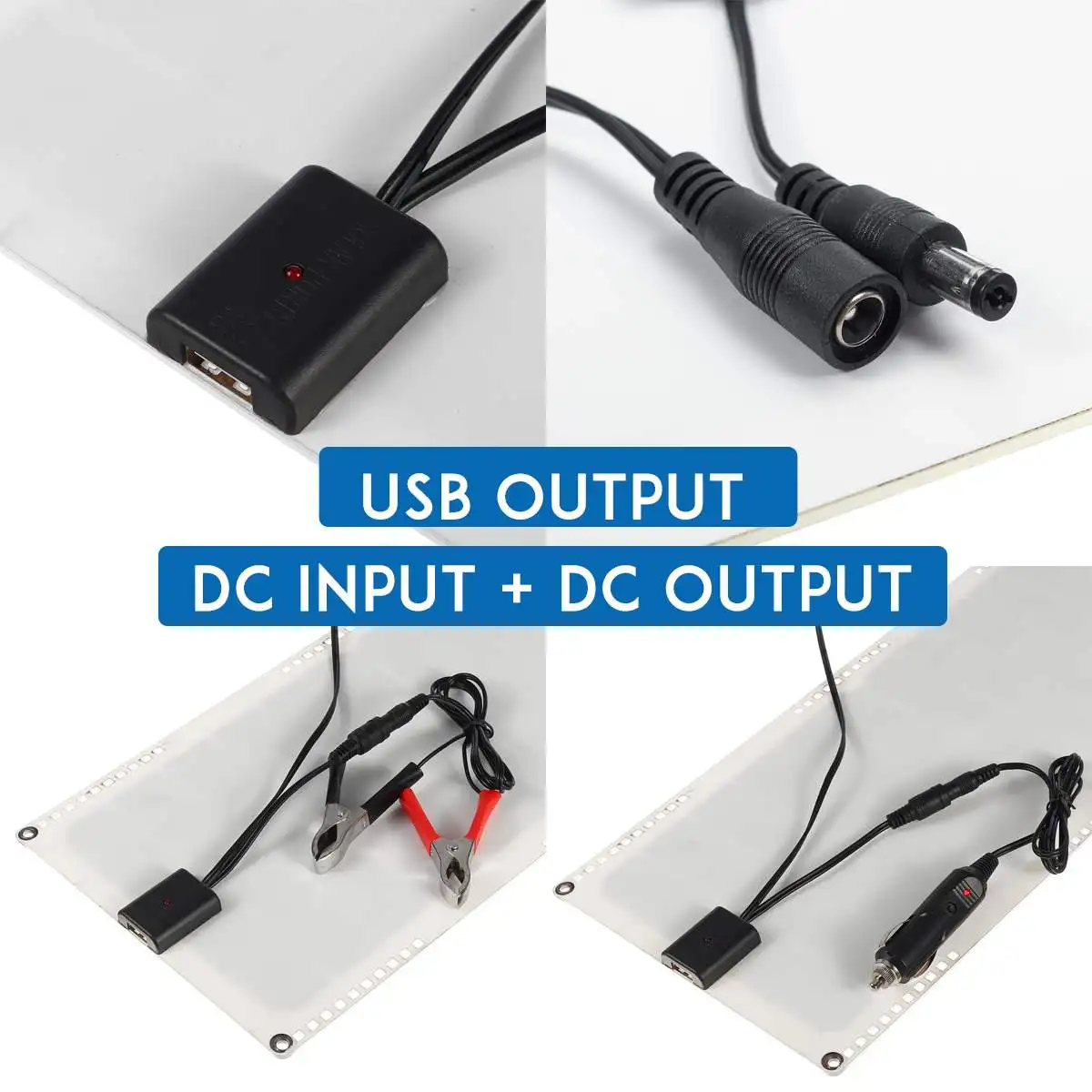 LEORY 14В 20 Вт 1 5a Водонепроницаемая солнечная панель USB монокристаллическая с